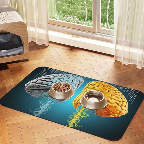 Haustier-Futtermatte für Links- und Rechtshirnfunktionen, 30 x 45 cm, saugfähige Hundematte für Futter- und Wassernapf, PU-Leder, Katzenfuttermatte, wasserdicht, schnell trocknend, keine Flecken Haustier-Futtermatte für Links- und Rechtshirnfunktionen, 30 x 45 cm, saugfähige Hundematte für Futter- und Wassernapf, PU-Leder, Katzenfuttermatte, wasserdicht, schnell trocknend, keine Flecken von FHEBNDS