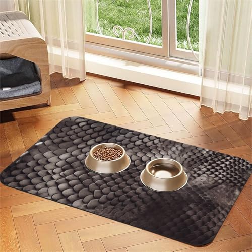 Klassische Schlangenhaut-Füttermatte, 40 x 60 cm, saugfähige Hundematte für Futter- und Wassernapf, PU-Leder, Katzenfuttermatte, wasserdicht, schnell trocknend, Haustier-Platzsets, keine Flecken Klassische Schlangenhaut-Füttermatte, 40 x 60 cm, saugfähige Hundematte für Futter- und Wassernapf, PU-Leder, Katzenfuttermatte, wasserdicht, schnell trocknend, Haustier-Platzsets, keine Flecken von FHEBNDS