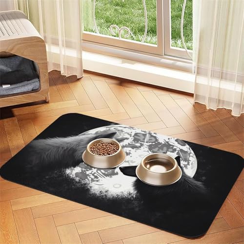 Wildtier-Füttermatte, 40 x 60 cm, saugfähige Hundematte für Futter- und Wassernapf, PU-Leder, Katzenfuttermatte, wasserdicht, schnell trocknend, keine Flecken Wildtier-Füttermatte, 40 x 60 cm, saugfähige Hundematte für Futter- und Wassernapf, PU-Leder, Katzenfuttermatte, wasserdicht, schnell trocknend, keine Flecken von FHEBNDS