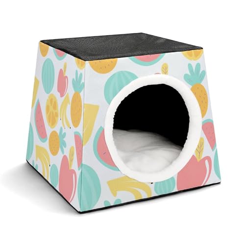FHEDMN Haustierbett, wasserdichtes Oxford-Haustierbett für kleine Hunde und Katzen, faltbares Hundehaus, Katzenhöhle, weiches warmes Futter, Weltraumkapsel-Design, maschinenwaschbar FHEDMN Haustierbett, wasserdichtes Oxford-Haustierbett für kleine Hunde und Katzen, faltbares Hundehaus, Katzenhöhle, weiches warmes Futter, Weltraumkapsel-Design, maschinenwaschbar von FHEDMN
