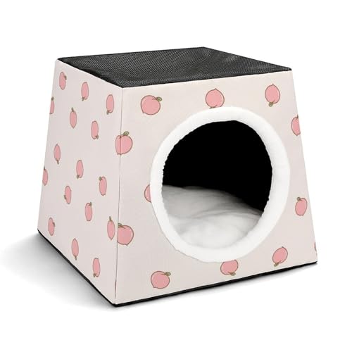 FHEDMN Haustierbett, wasserdichtes Oxford-Haustierbett für kleine Hunde und Katzen, faltbares Hundehaus, Katzenhöhle, weiches warmes Futter, Weltraumkapsel-Design, maschinenwaschbar von FHEDMN