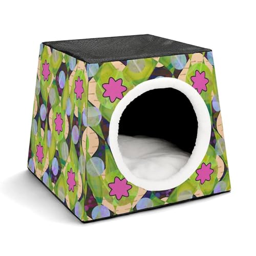 FHEDMN Haustierbett, wasserdichtes Oxford-Haustierbett für kleine Hunde und Katzen, faltbares Hundehaus, Katzenhöhle, weiches warmes Futter, Weltraumkapsel-Design, maschinenwaschbar FHEDMN Haustierbett, wasserdichtes Oxford-Haustierbett für kleine Hunde und Katzen, faltbares Hundehaus, Katzenhöhle, weiches warmes Futter, Weltraumkapsel-Design, maschinenwaschbar von FHEDMN