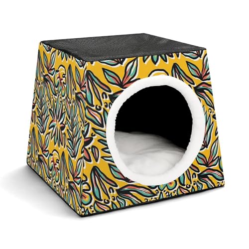 FHEDMN Haustierbett, wasserdichtes Oxford-Haustierbett für kleine Hunde und Katzen, faltbares Hundehaus, Katzenhöhle, weiches warmes Futter, Weltraumkapsel-Design, maschinenwaschbar FHEDMN Haustierbett, wasserdichtes Oxford-Haustierbett für kleine Hunde und Katzen, faltbares Hundehaus, Katzenhöhle, weiches warmes Futter, Weltraumkapsel-Design, maschinenwaschbar von FHEDMN