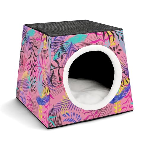 FHEDMN Haustierbett, wasserdichtes Oxford-Haustierbett für kleine Hunde und Katzen, faltbares Hundehaus, Katzenhöhle, weiches warmes Futter, Weltraumkapsel-Design, maschinenwaschbar FHEDMN Haustierbett, wasserdichtes Oxford-Haustierbett für kleine Hunde und Katzen, faltbares Hundehaus, Katzenhöhle, weiches warmes Futter, Weltraumkapsel-Design, maschinenwaschbar von FHEDMN