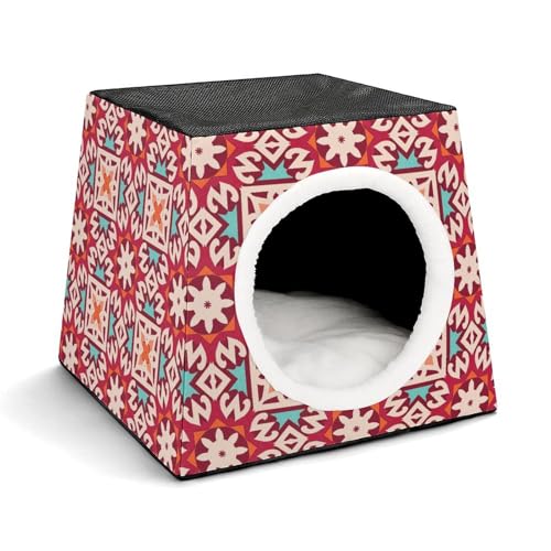 FHEDMN Haustierbett, wasserdichtes Oxford-Haustierbett für kleine Hunde und Katzen, faltbares Hundehaus, Katzenhöhle, weiches warmes Futter, Weltraumkapsel-Design, maschinenwaschbar FHEDMN Haustierbett, wasserdichtes Oxford-Haustierbett für kleine Hunde und Katzen, faltbares Hundehaus, Katzenhöhle, weiches warmes Futter, Weltraumkapsel-Design, maschinenwaschbar von FHEDMN