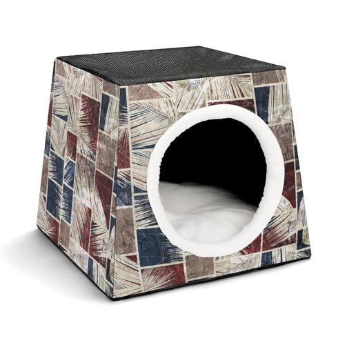 FHEDMN Haustierbett, wasserdichtes Oxford-Haustierbett für kleine Hunde und Katzen, faltbares Hundehaus, Katzenhöhle, weiches warmes Futter, Weltraumkapsel-Design, maschinenwaschbar FHEDMN Haustierbett, wasserdichtes Oxford-Haustierbett für kleine Hunde und Katzen, faltbares Hundehaus, Katzenhöhle, weiches warmes Futter, Weltraumkapsel-Design, maschinenwaschbar von FHEDMN