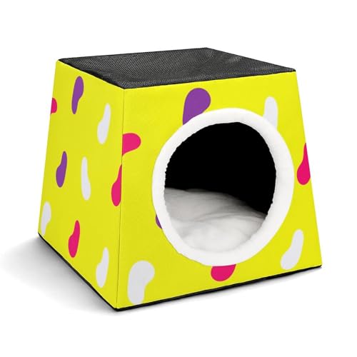 FHEDMN Haustierbett, wasserdichtes Oxford-Haustierbett für kleine Hunde und Katzen, faltbares Hundehaus, Katzenhöhle, weiches warmes Futter, Weltraumkapsel-Design, maschinenwaschbar FHEDMN Haustierbett, wasserdichtes Oxford-Haustierbett für kleine Hunde und Katzen, faltbares Hundehaus, Katzenhöhle, weiches warmes Futter, Weltraumkapsel-Design, maschinenwaschbar von FHEDMN