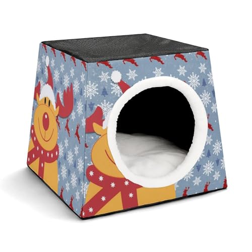 FHEDMN Haustierbett, wasserdichtes Oxford-Haustierbett für kleine Hunde und Katzen, faltbares Hundehaus, Katzenhöhle, weiches warmes Futter, Weltraumkapsel-Design, maschinenwaschbar FHEDMN Haustierbett, wasserdichtes Oxford-Haustierbett für kleine Hunde und Katzen, faltbares Hundehaus, Katzenhöhle, weiches warmes Futter, Weltraumkapsel-Design, maschinenwaschbar von FHEDMN