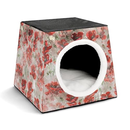 FHEDMN Haustierbett, wasserdichtes Oxford-Haustierbett für kleine Hunde und Katzen, faltbares Hundehaus, Katzenhöhle, weiches warmes Futter, Weltraumkapsel-Design, maschinenwaschbar FHEDMN Haustierbett, wasserdichtes Oxford-Haustierbett für kleine Hunde und Katzen, faltbares Hundehaus, Katzenhöhle, weiches warmes Futter, Weltraumkapsel-Design, maschinenwaschbar von FHEDMN