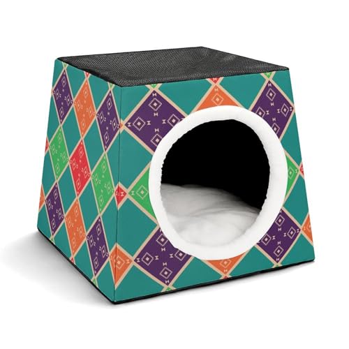 FHEDMN Haustierbett, wasserdichtes Oxford-Haustierbett für kleine Hunde und Katzen, faltbares Hundehaus, Katzenhöhle, weiches warmes Futter, Weltraumkapsel-Design, maschinenwaschbar FHEDMN Haustierbett, wasserdichtes Oxford-Haustierbett für kleine Hunde und Katzen, faltbares Hundehaus, Katzenhöhle, weiches warmes Futter, Weltraumkapsel-Design, maschinenwaschbar von FHEDMN