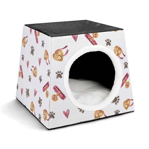 FHEDMN Haustierbett, wasserdichtes Oxford-Haustierbett für kleine Hunde und Katzen, faltbares Hundehaus, Katzenhöhle, weiches warmes Futter, Weltraumkapsel-Design, maschinenwaschbar FHEDMN Haustierbett, wasserdichtes Oxford-Haustierbett für kleine Hunde und Katzen, faltbares Hundehaus, Katzenhöhle, weiches warmes Futter, Weltraumkapsel-Design, maschinenwaschbar von FHEDMN