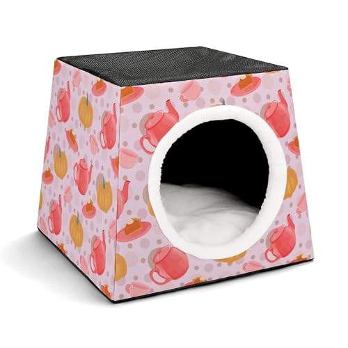 FHEDMN Haustierbett, wasserdichtes Oxford-Haustierbett für kleine Hunde und Katzen, faltbares Hundehaus, Katzenhöhle, weiches warmes Futter, Weltraumkapsel-Design, maschinenwaschbar FHEDMN Haustierbett, wasserdichtes Oxford-Haustierbett für kleine Hunde und Katzen, faltbares Hundehaus, Katzenhöhle, weiches warmes Futter, Weltraumkapsel-Design, maschinenwaschbar von FHEDMN