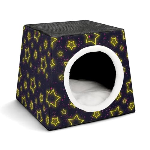 FHEDMN Haustierbett, wasserdichtes Oxford-Haustierbett für kleine Hunde und Katzen, faltbares Hundehaus, Katzenhöhle, weiches warmes Futter, Weltraumkapsel-Design, maschinenwaschbar FHEDMN Haustierbett, wasserdichtes Oxford-Haustierbett für kleine Hunde und Katzen, faltbares Hundehaus, Katzenhöhle, weiches warmes Futter, Weltraumkapsel-Design, maschinenwaschbar von FHEDMN