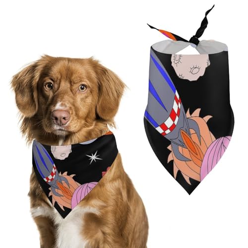 Hochwertiges Polyester-Halstuch für Hunde und Katzen, stilvolles Dreieckstuch, weich und atmungsaktiv, lichtbeständig, perfekt für den täglichen Gebrauch, Partys, Hochzeiten, Reisen und Fotoshootings von FHEDMN