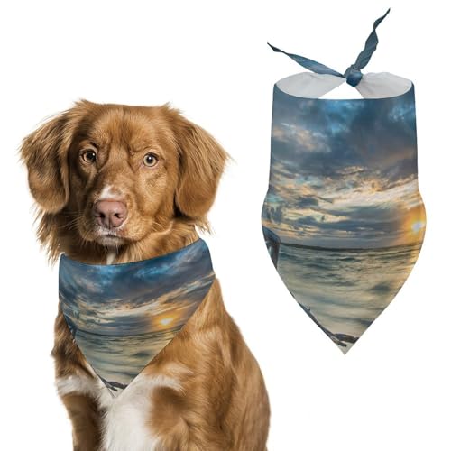 Hochwertiges Polyester-Halstuch für Hunde und Katzen, stilvolles Dreieckstuch, weich und atmungsaktiv, lichtbeständig, perfekt für den täglichen Gebrauch, Partys, Hochzeiten, Reisen und Fotoshootings von FHEDMN