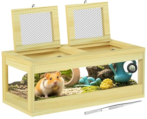 Großer Hamsterkäfig Massivholz Rennmauskäfig Kaufeste Hamsterkäfig und Lebensräume Schiebetüren oben Belüftungsfenster Meerschweinchenkäfige für Kleintiere Zwerg Syrische Mäuse 91,4 x 45,7 x 30,5 cm Großer Hamsterkäfig Massivholz Rennmauskäfig Kaufeste Hamsterkäfig und Lebensräume Schiebetüren oben Belüftungsfenster Meerschweinchenkäfige für Kleintiere Zwerg Syrische Mäuse 91,4 x 45,7 x 30,5 cm von FHNI