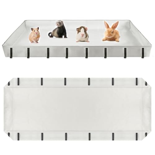 FHTONGE 142 x 71 cm Meerschweinchen Käfig Einlage, Wasserdicht Käfig Unterlage Meerschweinchen Matte für Käfig Boden(Kein Käfig), Waschbar Haustierkäfig PIPI Pads für Meerschweinchen Hamster Hasen FHTONGE 142 x 71 cm Meerschweinchen Käfig Einlage, Wasserdicht Käfig Unterlage Meerschweinchen Matte für Käfig Boden(Kein Käfig), Waschbar Haustierkäfig PIPI Pads für Meerschweinchen Hamster Hasen von FHTONGE