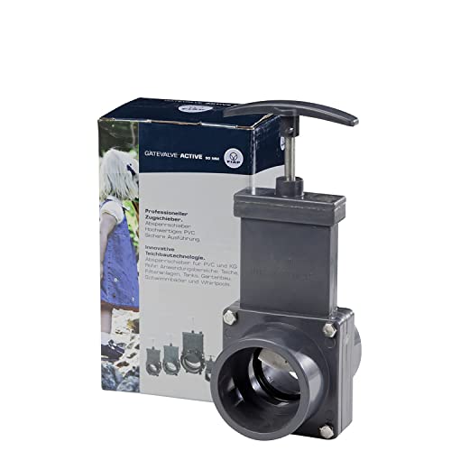 FIAP GateValve ACTIVE 50 mm - Zugschieber mit Edelstahlspindel und -schieber, 2x Klebemuffe, Ø 50 mm - von FIAP