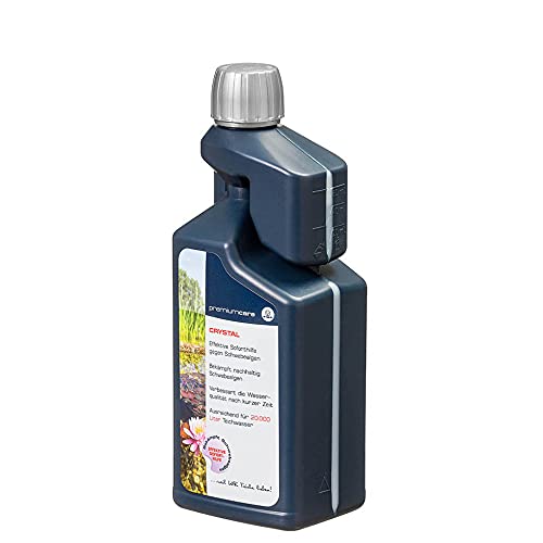 FIAP premiumcare CRYSTAL 1.000 ml - Teichklar - kristallklares Wasser - Gartenteich - Wasserklärer gegen Trübungen - Beseitigt effektiv Schmutzpartikel - Gartenteich von FIAP