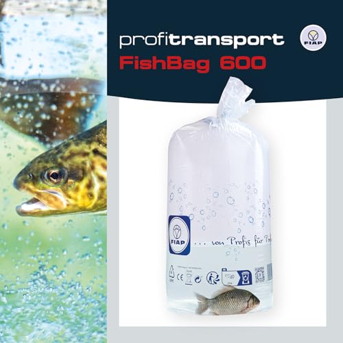 FIAP profitransport FishBag 600 - Fischtransportbeutel - Fischbeutel - Abmessung 600 x 1.000 mm - 50 Stück im Set - doppelte Schweißnähte - Folienstärke 0,12 mm - sicherer Fischtransport FIAP profitransport FishBag 600 - Fischtransportbeutel - Fischbeutel - Abmessung 600 x 1.000 mm - 50 Stück im Set - doppelte Schweißnähte - Folienstärke 0,12 mm - sicherer Fischtransport von FIAP