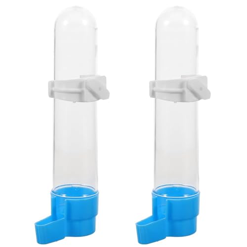 2 Stück Hängende Vogelwasserflasche, Automatischer Vogelwasserspender, Futterspender Vogel Wasserspender, Hängende Vogeltränke, Vogelkäfig-Wasserspender, für Papageien, Wellensittiche von FIBOUND