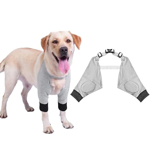 FIBOUND 1 Stück Vorderbein Ärmel für Hunde, Hunde-Ellbogenschutz, Pet Dog Beine Protector, Ellenbogenbandage für Hunde, Recovery Sleeve, Hundebandage Ärmel,M von FIBOUND