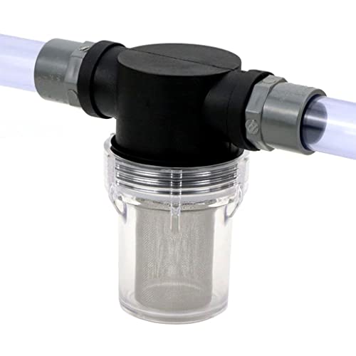 FIEYYU 1 Stück Präzisions-Inline-Filter, 40 Maschenweite – 1/2 Zoll, 3/4 Zoll, 1 Zoll, Edelstahl-Wasserpumpensieb for Gartenbewässerungssysteme(3l4 inch) von FIEYYU