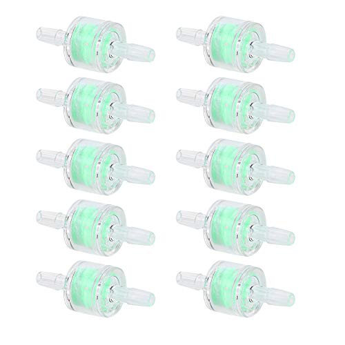 FILFEEL 10pcs ABS Green Aquarium Wasserpumpe Silikonrohrfilter -Schlauchreinigung Filtration Lieferungen für Fischtanks, Unterschiedliche Größen für Schlauch, Silikonrohr, Bequemer (4mm) von FILFEEL