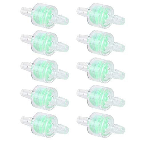 FILFEEL 10pcs ABS Green Aquarium Wasserpumpe Silikonrohrfilter -Schlauchreinigung Filtration Lieferungen für Fischtanks, Unterschiedliche Größen für Schlauch, Silikonrohr, Bequemer (6MM) von FILFEEL