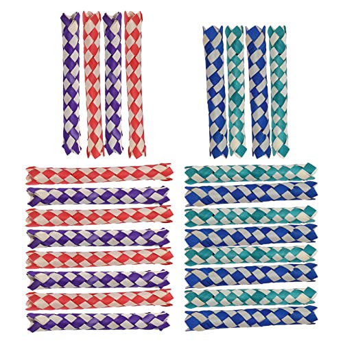 FILFEEL Chinesische Bambus -Fallen, Bambusfinger -Fallen, DIY -Vogelspielzeugzubehör für Kinderpartys, Kauenspielzeug mit Essensfutter, 13 cm Länge von FILFEEL