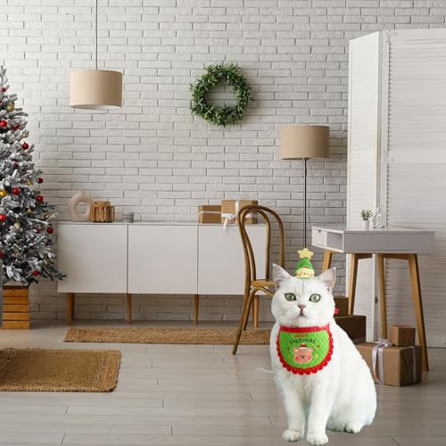 Weihnachten Hund Haustier Kostüm Set,Haustier Weihnachtskostüm,Veinstellbar Santa Hut Speichel Handtücher,Weihnachten Outfit für Weihnachten Welpen Kätzchen Outfit Kleidung Party Zubehör (grün) Weihnachten Hund Haustier Kostüm Set,Haustier Weihnachtskostüm,Veinstellbar Santa Hut Speichel Handtücher,Weihnachten Outfit für Weihnachten Welpen Kätzchen Outfit Kleidung Party Zubehör (grün) von FILOEEX