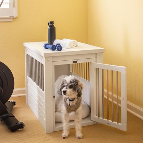 Arkansas Komfort-Hundekäfig, Modell Arkansas, für den Innenbereich, hergestellt aus Ecoflex, vier Farben und drei Größen zur Auswahl (weiß, M (74,9 x 53,6 x 64 cm)) von FINCA CASAREJO