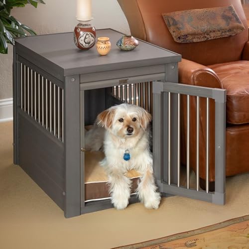 Arkansas Komfort-Hundekäfig, Modell Arkansas für den Innenbereich, hergestellt mit Ecoflex, vier Farben und drei Größen zur Auswahl (Grau, M (74,9 x 53,6 x 64 cm)) von FINCA CASAREJO