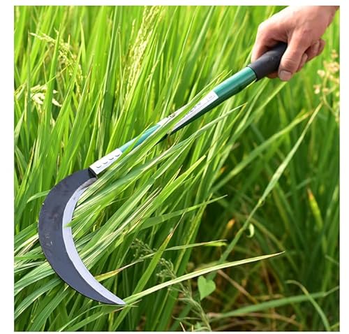 FINPAN Japanischer Unkraut Sichel Manganstahlklinge Halbmondförmige Sichel No.2209 (45,5CM L) von FINPAN