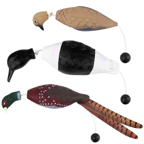 FIONUPI Fasan-Spielzeug für Hundetraining, Jagd, Hundetraining, Ente, Stoßstange, Werkzeuge, schwimmendes Totgeflügel-Trainer, Schaumstoff, interaktives Spielzeug für Haustier-Hundetraining, 3 Stück von FIONUPI