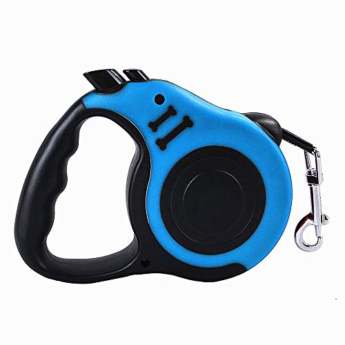 FIRECLUB 3m 5m Retractable Dog Leash Training Extending Traction Rope Automatic Telescopic Lead Walking Leashes for Dogs Small Medium Pet (Blue,3m) von FIRECLUB