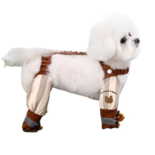 Atmungsaktierbares Pet Legwear Ganzkörper Staub Verhindern Wasserfeste Stoffhosen Leicht Zu Reinigen Für Aktives Hund Freien Aktivität Memory Stoff Hunde Kleidung von FIRSTXIU