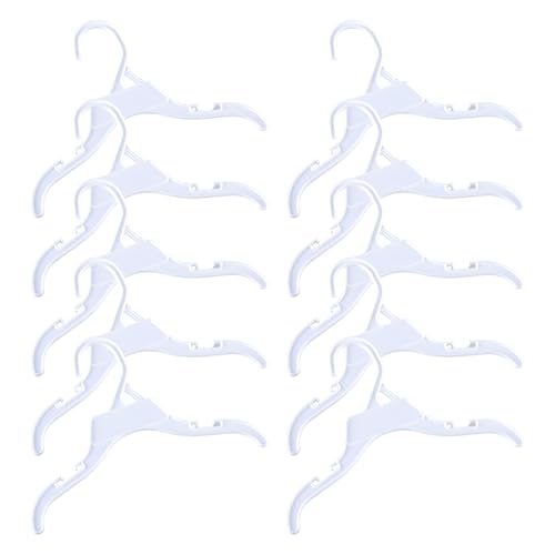 FIRSTXIU 10pcs/festgelegte Kunststoff Haustierkleiderbügel Zum Aufhängen Verschiedener Haustier Outfits Hund Und Katzen Schränke Outfit Mit Hängenden Rack Kleiderbügeln von FIRSTXIU