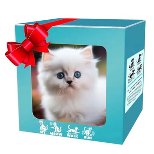 FIRSTXIU Intelligence Katzen Begleiter Plüschspielzeug Mit Bellenden Schwanzwedel Traktionsseil Design Für Kleinkind Lernen Interaktion Bellen Katzen Plüschspielzeug Zu Kriechen FIRSTXIU Intelligence Katzen Begleiter Plüschspielzeug Mit Bellenden Schwanzwedel Traktionsseil Design Für Kleinkind Lernen Interaktion Bellen Katzen Plüschspielzeug Zu Kriechen von FIRSTXIU