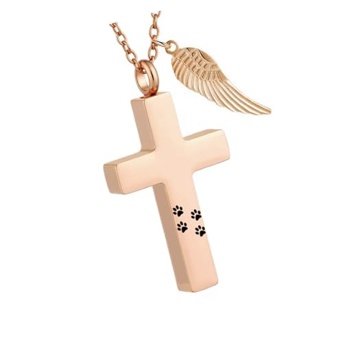 FIRSTXIU Pet Verlust Verbreitung Halskette Rostfeste Metallgekreuzte Urn Anhänger Halskette Mit Sicherem Speicherspeicher Für Erinnerungen Gekreuzt Pet Memorial FIRSTXIU Pet Verlust Verbreitung Halskette Rostfeste Metallgekreuzte Urn Anhänger Halskette Mit Sicherem Speicherspeicher Für Erinnerungen Gekreuzt Pet Memorial von FIRSTXIU