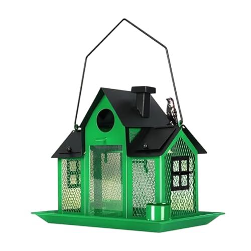 Metall Hanging Vogelfutterer Dekorative Vogelhaus Feeder Wild Feeding Station Perfekt Für Garten Und Terrassen Hängende Finken Metall Hanging Vogelfutterer Dekorative Vogelhaus Feeder Wild Feeding Station Perfekt Für Garten Und Terrassen Hängende Finken von FIRSTXIU