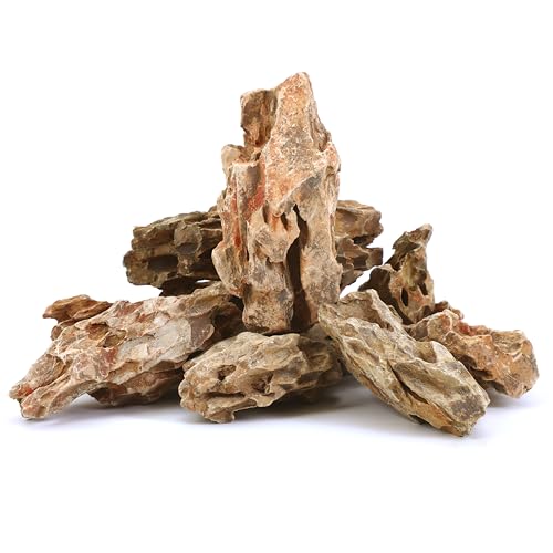 FISCAPE 10 natürliche Aquarium-Steine, 5,1 cm bis 10,2 cm, perfekte Steine für Aquarien, Landschaftsbau, Aquarium-Dekoration, Amphibiengehege, Drachensteine von FISCAPE
