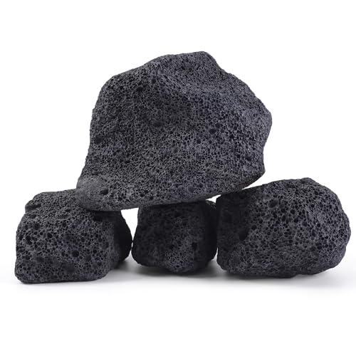 FISCAPE 4 Stück 5,1 - 15,2 cm große, natürliche schwarze Lavasteine für Aquarien, Vulkangestein für Aquarien FISCAPE 4 Stück 5,1 - 15,2 cm große, natürliche schwarze Lavasteine für Aquarien, Vulkangestein für Aquarien von FISCAPE