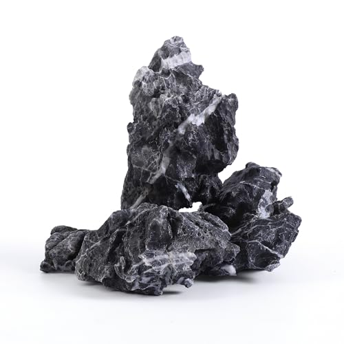 FISCAPE 4 Stück 2-6 Zoll natürliche Seiryu-Steine Schiefersteine für Aquarien, Terrarien, Paludarium, Vivarium, Reptilien- und Amphibiengehege FISCAPE 4 Stück 2-6 Zoll natürliche Seiryu-Steine Schiefersteine für Aquarien, Terrarien, Paludarium, Vivarium, Reptilien- und Amphibiengehege von FISCAPE