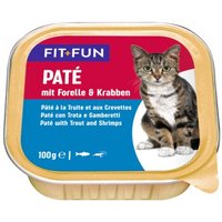 FIT+FUN Adult Paté Forelle und Krabben 16x100 g von FIT+FUN