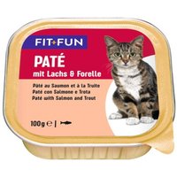 FIT+FUN Adult Paté Lachs und Forelle 16x100 g von FIT+FUN