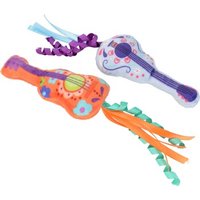 FIT+FUN Fit + Fun Spielzeug Katze 2er-Set Plüschgitarren mit Knisterfolie 10 x 2,5 cm von FIT+FUN