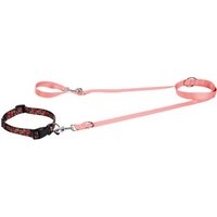 FIT+FUN Halsband+Leine Set lachs M von FIT+FUN