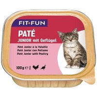 FIT+FUN Junior Paté Geflügel 16x100 g von FIT+FUN