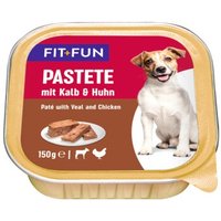 FIT+FUN Pastete Kalb und Huhn 22x150 g von FIT+FUN